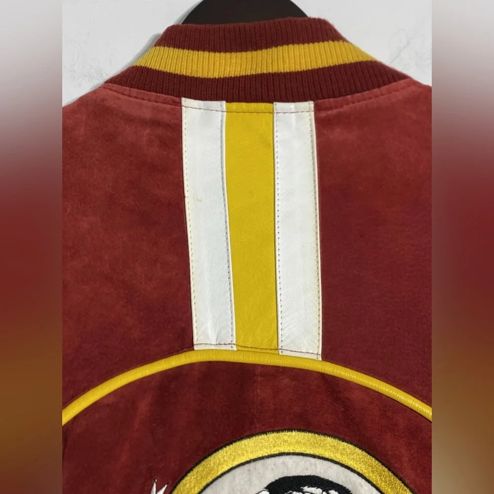 Carl Banks x GIII MEN’S SUEDE LEATHER WASHINGTON REDSKINS JACKET Size 2XL VGC - Picture 12 of 15